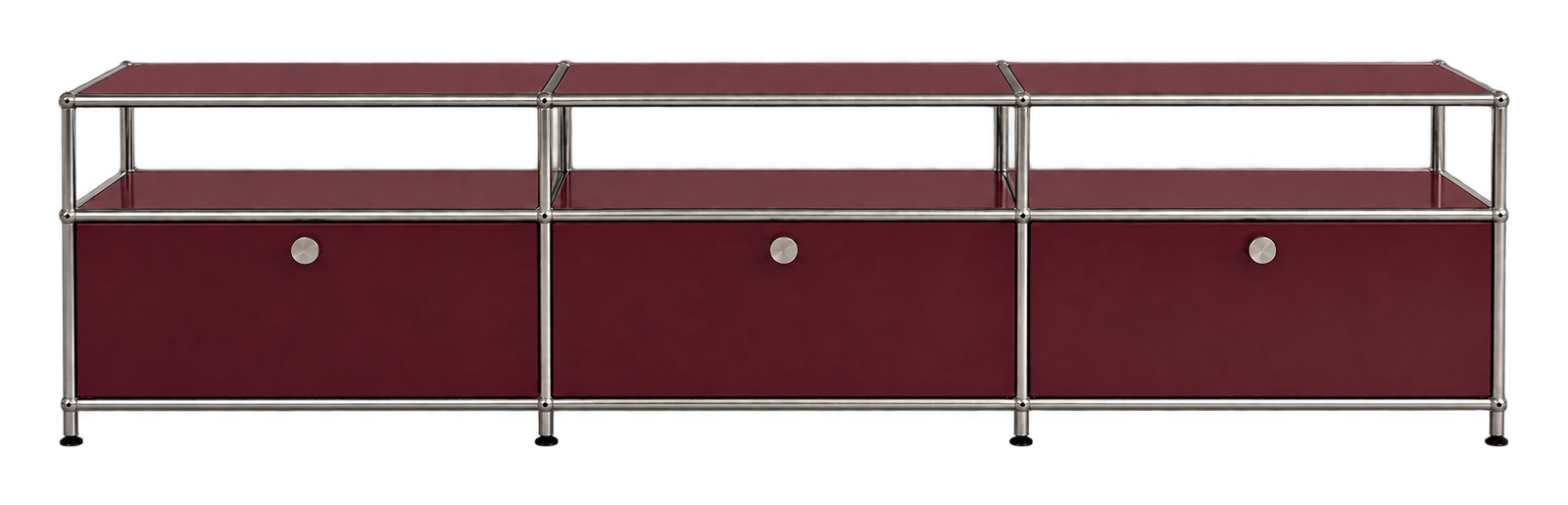 Vermut Konsol, 220 cm model, bordo, önden görünüm