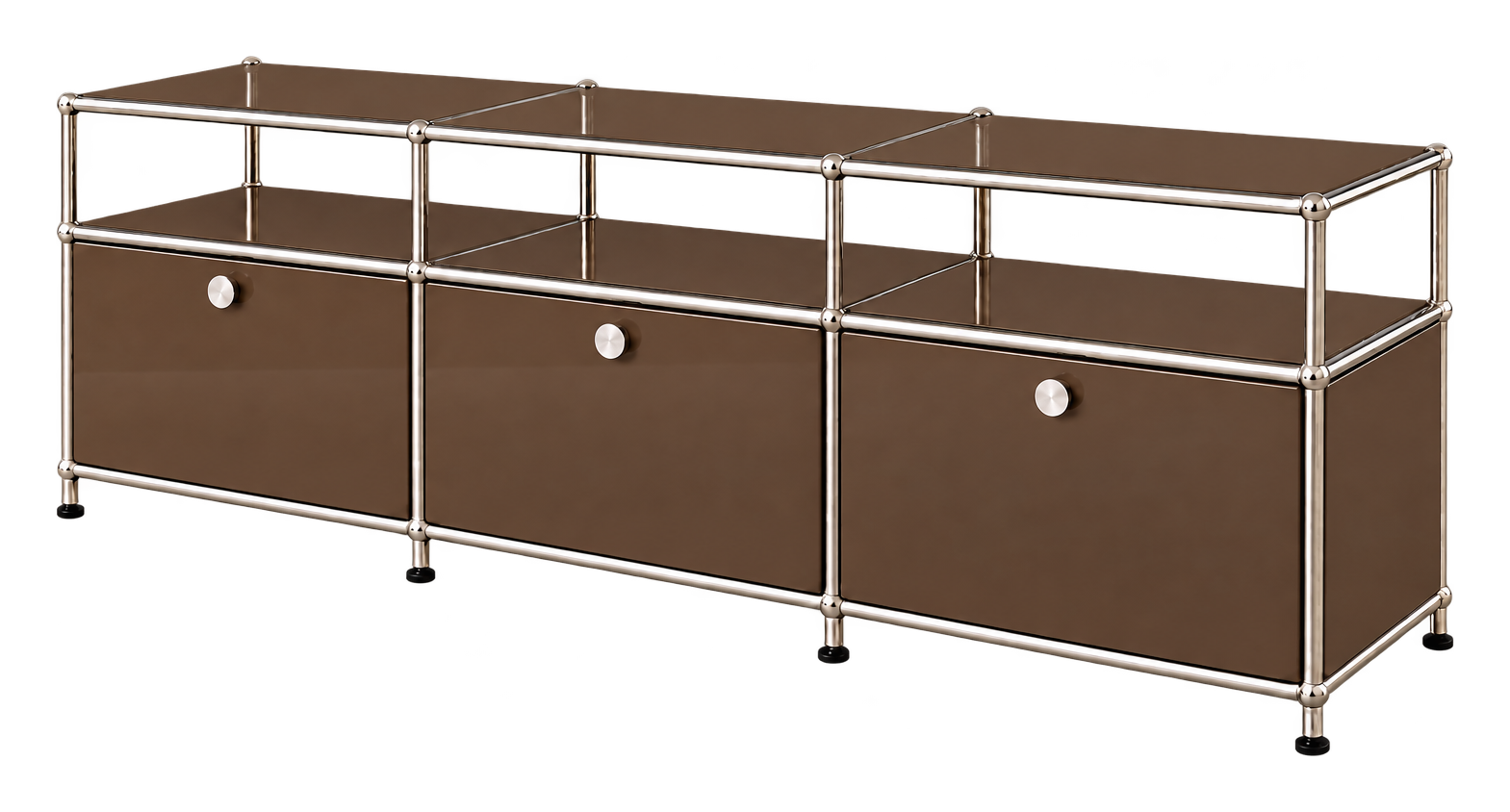 Vermut Konsol, 220 cm model, kahverengi, çapraz görünüm
