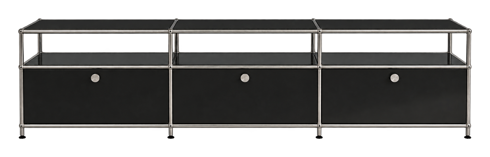 Vermut Konsol, 220 cm model, siyah, önden görünüm