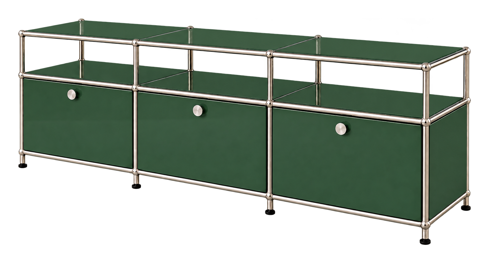 Vermut Konsol, 220 cm model, yeşil, çapraz görünüm
